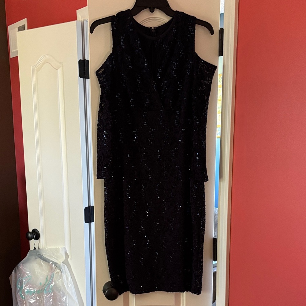 Elegant Blue Sequin Dress for Homecoming or a Night Out